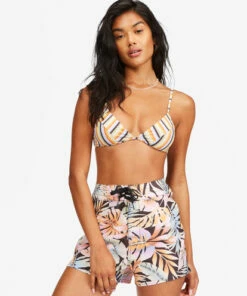 BILLABONG Postcards From Paradise Lace-up Boardshorts BLACK PEBBLE