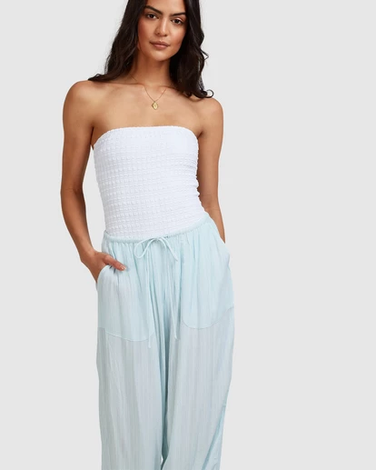 BILLABONG Beach Dream Pants PASTEL BLUE 8 BILLABONG Beach Dream Pants PASTEL BLUE - Image 8