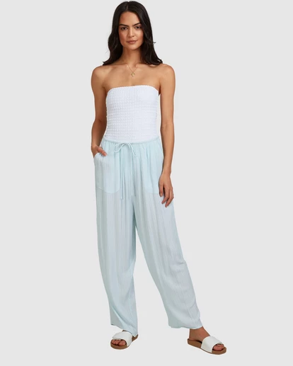 BILLABONG Beach Dream Pants PASTEL BLUE 3 BILLABONG Beach Dream Pants PASTEL BLUE - Image 3