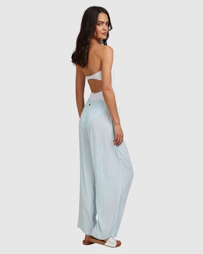 BILLABONG Beach Dream Pants PASTEL BLUE 5 BILLABONG Beach Dream Pants PASTEL BLUE - Image 5