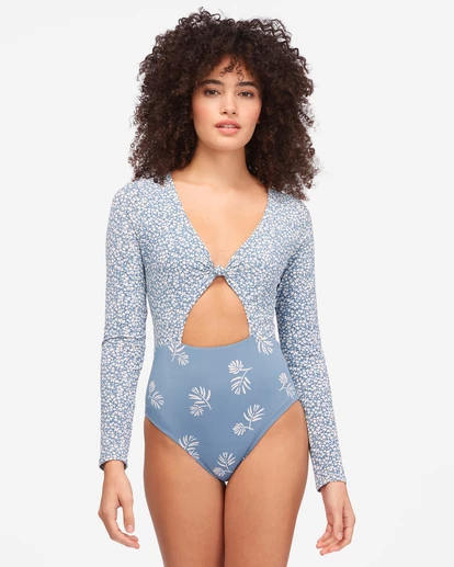 BILLABONG Something Sweet Long Sleeve Swimsuit RIVER 1 BILLABONG Something Sweet Long Sleeve Swimsuit RIVER