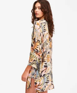 BILLABONG Parisian Nights Kimono Top MULTI -Womens Swim BILLABONG abjwt00210 billabongw bk2 sd1