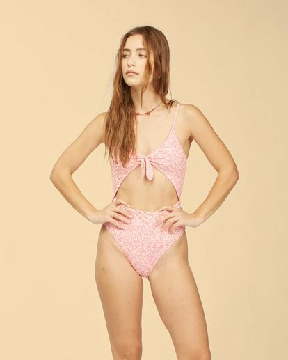 BILLABONG Wrangler Lil Sweet One One Piece Swimsuit VINTAGE RED 2 BILLABONG Wrangler Lil Sweet One One Piece Swimsuit VINTAGE RED - Image 2