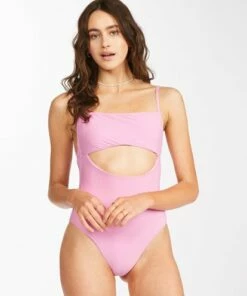 BILLABONG Sol Searcher Cut-Out One Piece Swimsuit PARADISE PINK 18 BILLABONG Sol Searcher Cut-Out One Piece Swimsuit PARADISE PINK -Womens Swim BILLABONG abjx100146 billabongw pdp frt1
