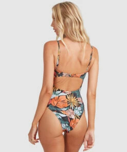 BILLABONG Somedaze Mia DD Underwire One-Piece Swimsuit BLACK 9 BILLABONG Somedaze Mia DD Underwire One-Piece Swimsuit BLACK -Womens Swim BILLABONG abjx100169 billabongw blk bck1