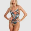 BILLABONG Somedaze Mia DD Underwire One-Piece Swimsuit BLACK