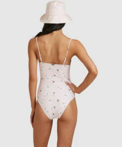 BILLABONG Feelin Peachy Ava Bra One-Piece Swimsuit PEACHES -Womens Swim BILLABONG abjx100171 billabongw pec bck1