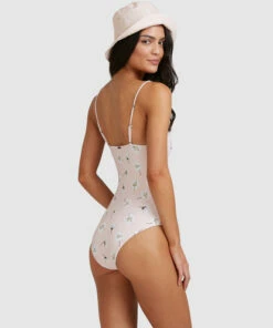 BILLABONG Feelin Peachy Ava Bra One-Piece Swimsuit PEACHES -Womens Swim BILLABONG abjx100171 billabongw pec sd2