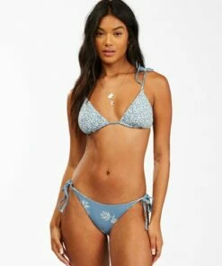 BILLABONG Something Sweet Reversible Slide Tri Bikini Top RIVER