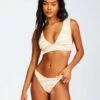 BILLABONG Wild Groove Plunge Bikini Top SAHARA