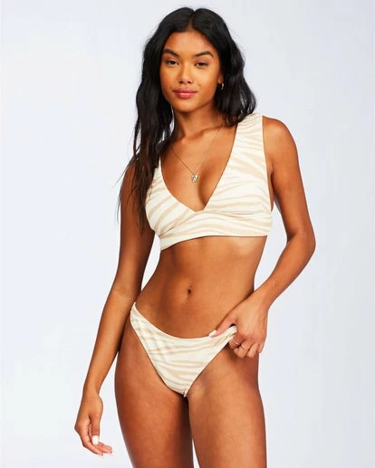 BILLABONG Wild Groove Plunge Bikini Top SAHARA 1 BILLABONG Wild Groove Plunge Bikini Top SAHARA