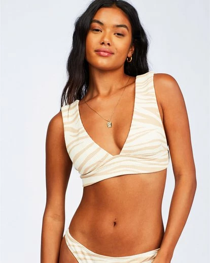 BILLABONG Wild Groove Plunge Bikini Top SAHARA 4 BILLABONG Wild Groove Plunge Bikini Top SAHARA - Image 4