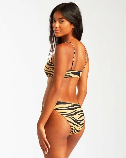 BILLABONG Wild Groove Mini Crop Bikini Top GOLD DUST 4 BILLABONG Wild Groove Mini Crop Bikini Top GOLD DUST - Image 4