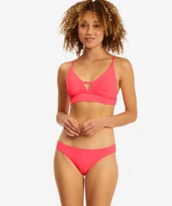 BILLABONG Sol Searcher V-Neck Cami Bikini Top TROPICAL GREEN -Womens Swim BILLABONG abjx300131 billabongw rqf0 frt1