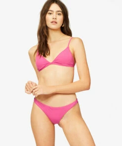 BILLABONG Sol Searcher Ceci Triangle Bikini Top DAHLIA