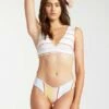BILLABONG Feeling Sunny Plunge Reversible Bikini Top MULTI