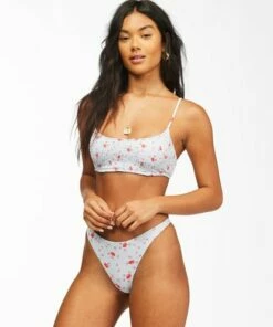BILLABONG On The Path Mini Crop Bikini Top ICE BLUE 6 BILLABONG On The Path Mini Crop Bikini Top ICE BLUE -Womens Swim BILLABONG abjx300177 billabongw icb sd1