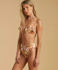 BILLABONG Salty Blonde Back Then Underwire Bandeau Bikini Top MULTI -Womens Swim BILLABONG abjx300189 billabongw mul sd1