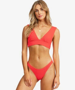 BILLABONG Summer High Plunge Bikini Top TROPIC SHORE