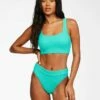 BILLABONG Summer High Crop Tank Bikini Top TROPIC SHORE
