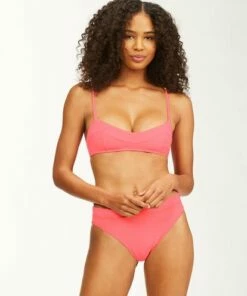 BILLABONG Sol Searcher Gigi Bralette Bikini Top ACID PINK