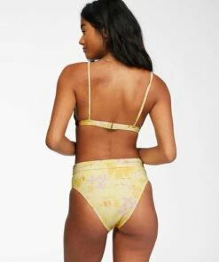 BILLABONG Make You Mine Coco Bralette Bikini Top YELLOW FADE -Womens Swim BILLABONG abjx300232 billabongw ylf bck1