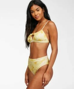 BILLABONG Make You Mine Coco Bralette Bikini Top YELLOW FADE -Womens Swim BILLABONG abjx300232 billabongw ylf sd1