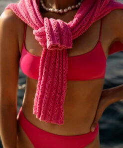 BILLABONG Sol Searcher Skinny Mini Crop Bikini Top BRONZE