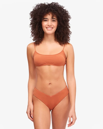 BILLABONG Sol Searcher Skinny Mini Crop Bikini Top BRONZE 3 BILLABONG Sol Searcher Skinny Mini Crop Bikini Top BRONZE - Image 3