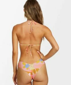 BILLABONG Groovy Garden Slide Tri Bikini Top MULTI -Womens Swim BILLABONG abjx300237 billabongw mul bck1