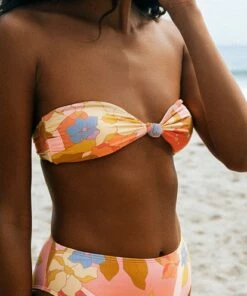 BILLABONG Groovy Garden Lulu Bandeau Bikini Top MULTI