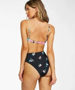 BILLABONG Tropic Time Ruched Underwire Bikini Top BLACK PEBBLE -Womens Swim BILLABONG abjx300241 billabongw bpb bck2