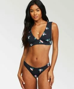 BILLABONG Tropic Time Reversible Plunge Bikini Top MULTI -Womens Swim BILLABONG abjx300242 billabongw mul frt2