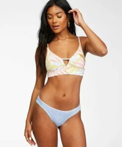 BILLABONG Tropic Jungle V-Neck Cami Bikini Top MULTI -Womens Swim BILLABONG abjx300256 billabongw mul frt2