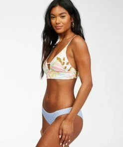 BILLABONG Tropic Jungle V-Neck Cami Bikini Top MULTI -Womens Swim BILLABONG abjx300256 billabongw mul sd2