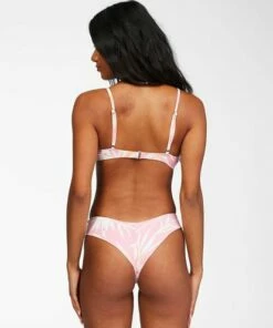 BILLABONG Another Paradise Knot Trilet Bikini Top PINK LADY -Womens Swim BILLABONG abjx300277 billabongw mee0 bck1