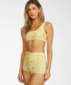 BILLABONG Make You Mine Tank Bikini Top YELLOW FADE -Womens Swim BILLABONG abjx300290 billabongw ylf sd1