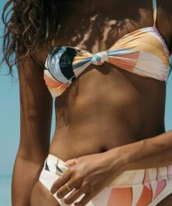 BILLABONG Last Rays Strappy Bandeau Bikini Top MULTI