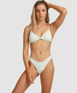 BILLABONG Broadwalk Ivy Fixed Tri Bikini Top PASTEL BLUE
