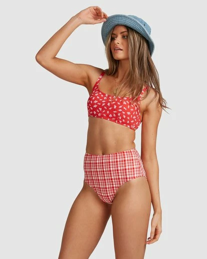 BILLABONG Cherry Bomb Dd Mia Bralette Bikini Top FIESTA RED 2 BILLABONG Cherry Bomb Dd Mia Bralette Bikini Top FIESTA RED - Image 2