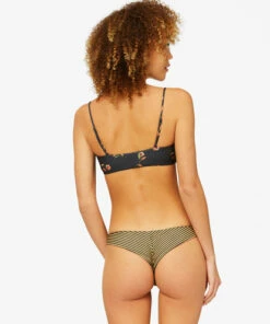 BILLABONG Golden Shore Reversible Skinny Mini Crop Bikini Top BLACK PEBBLE 7 BILLABONG Golden Shore Reversible Skinny Mini Crop Bikini Top BLACK PEBBLE -Womens Swim BILLABONG abjx300365 billabongw bpb bck1