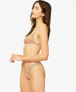 BILLABONG Time To Go Ruched Tank Bikini Top MULTI -Womens Swim BILLABONG abjx300368 billabongw mul sd1