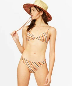 BILLABONG Time To Go Ceci Triangle Bikini Top MULTI