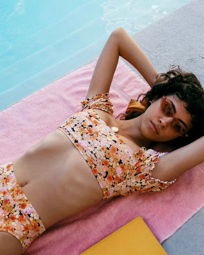 BILLABONG Forever Dazed Crop Bikini Top MULTI 2 BILLABONG Forever Dazed Crop Bikini Top MULTI - Image 2