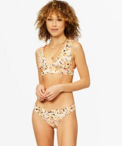 BILLABONG Forever Dazed Plunge Bikini Top MULTI