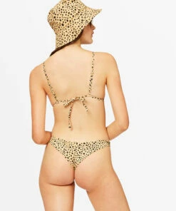 BILLABONG Well Spotted Hi Point Slide Triangle Bikini Top GOLD DUST -Womens Swim BILLABONG abjx300374 billabongw gdd bck1