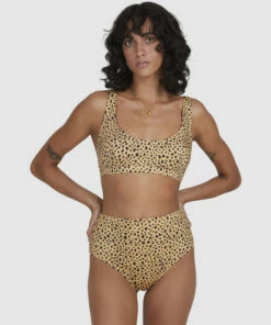 BILLABONG Well Spotted Tank Bikini Top GOLD DUST 14 BILLABONG Well Spotted Tank Bikini Top GOLD DUST -Womens Swim BILLABONG abjx300375 billabongw gdd frt2