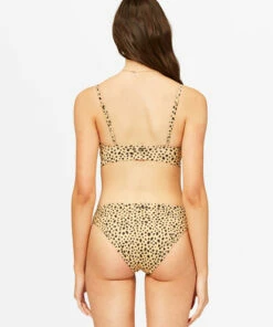 BILLABONG Well Spotted V-Neck Cami Bikini Top GOLD DUST -Womens Swim BILLABONG abjx300376 billabongw gdd bck1