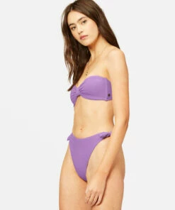 BILLABONG So Dazed Knotted Bandeau Bikini Top RED VELVET 8 BILLABONG So Dazed Knotted Bandeau Bikini Top RED VELVET -Womens Swim BILLABONG abjx300383 billabongw ulv sd1