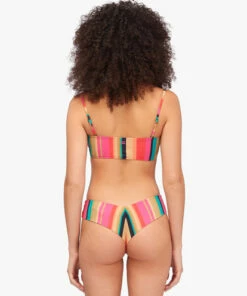 BILLABONG Stripes For Daze Bandeau Bikini Top MULTI -Womens Swim BILLABONG abjx300388 billabongw mul bck1